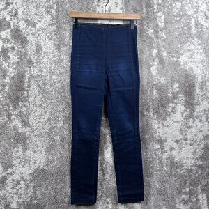 Rag & Bone Jeans 2 Womens Blue Skinny Stretch Back Zip Pull On Ankle